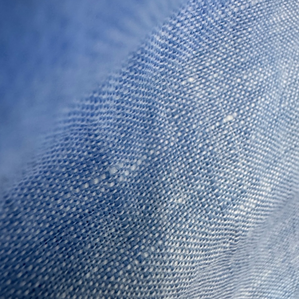 Ralph Lauren Purple Label Linen Sky Blue Casual Button Down Shirt Men’s SZ XL - Picture 7 of 15